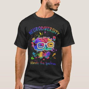 Camiseta La neurodiversidad celebra el autismo cerebral del
