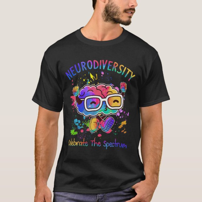 Camiseta La neurodiversidad celebra el autismo cerebral del (Anverso)