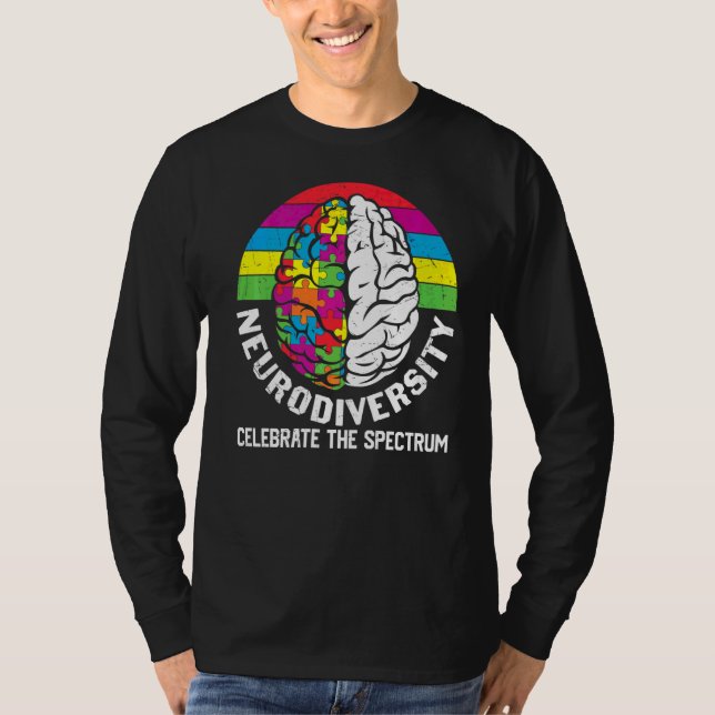 Camiseta La neurodiversidad celebra el espectro (Anverso)