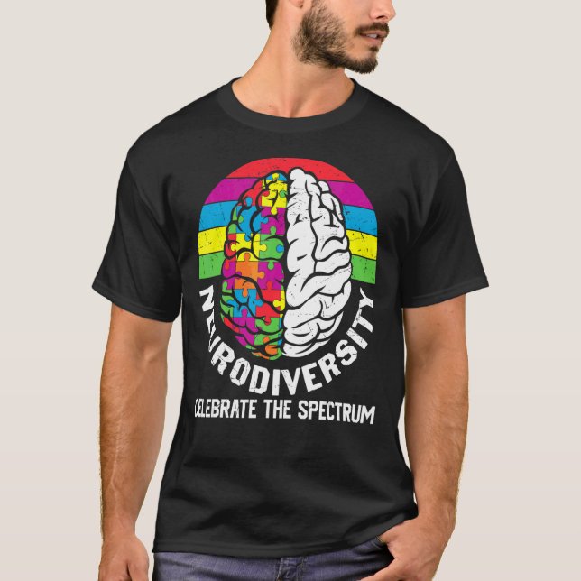 Camiseta La neurodiversidad celebra el espectro (Anverso)