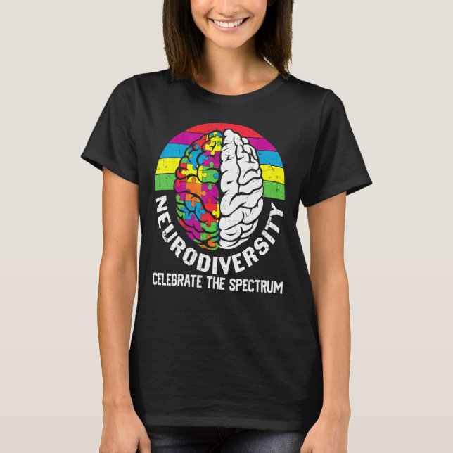 Camiseta La neurodiversidad celebra el espectro (Anverso)