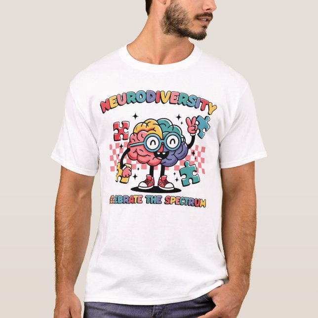 Camiseta La neurodiversidad celebra el rompecabezas del cer (Anverso)