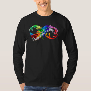 Camiseta La neurodiversidad es bello autismo infinito alert
