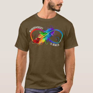 Camiseta La neurodiversidad es bello autismo infinito alert