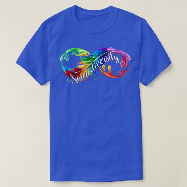 Camiseta La neurodiversidad es bello autismo infinito alert (Diseño del anverso)