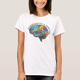 Camiseta La neurodiversidad es un bello autismo cerebral de