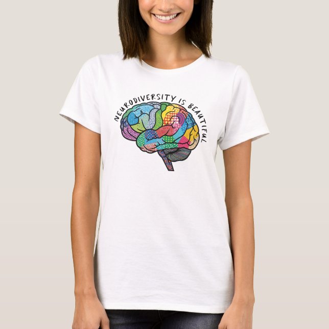 Camiseta La neurodiversidad es un bello autismo cerebral de (Anverso)