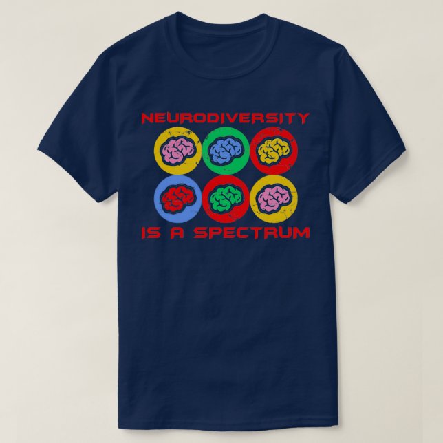 Camiseta La neurodiversidad es un espectro de padres adulto (Diseño del anverso)