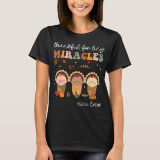 Camiseta La NICU Crwe Acción de Gracias Por Pequeños Milagr
