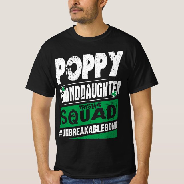 Camiseta La nieta de la amapola irlandesa inquebrantable (Anverso)