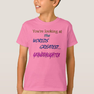 Camiseta La nieta más grande de los mundos