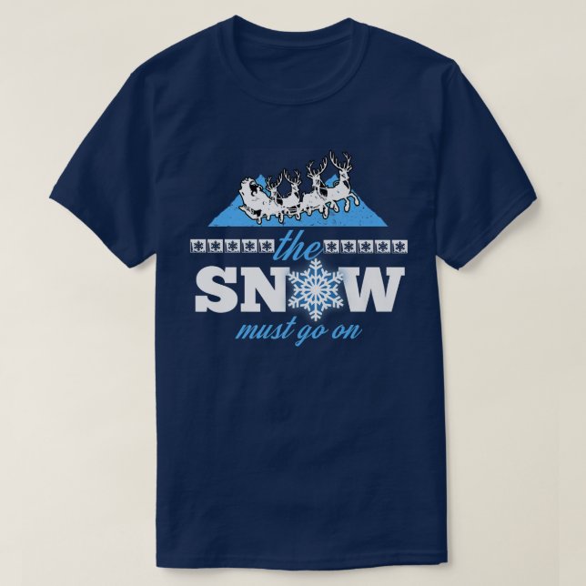 Camiseta La Nieve Debe Seguir En Invierno El Ecologista Ch (Diseño del anverso)