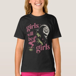 Camiseta La niña será niñas bruja femenina divertida femini