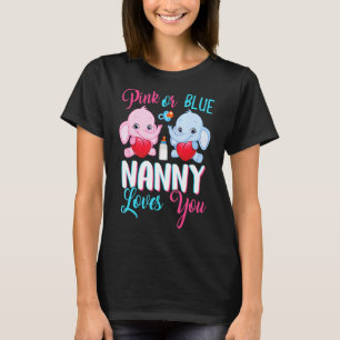 Camiseta La Niñera Rosa O Azul Le Ama A Sus Elefantes El Gé
