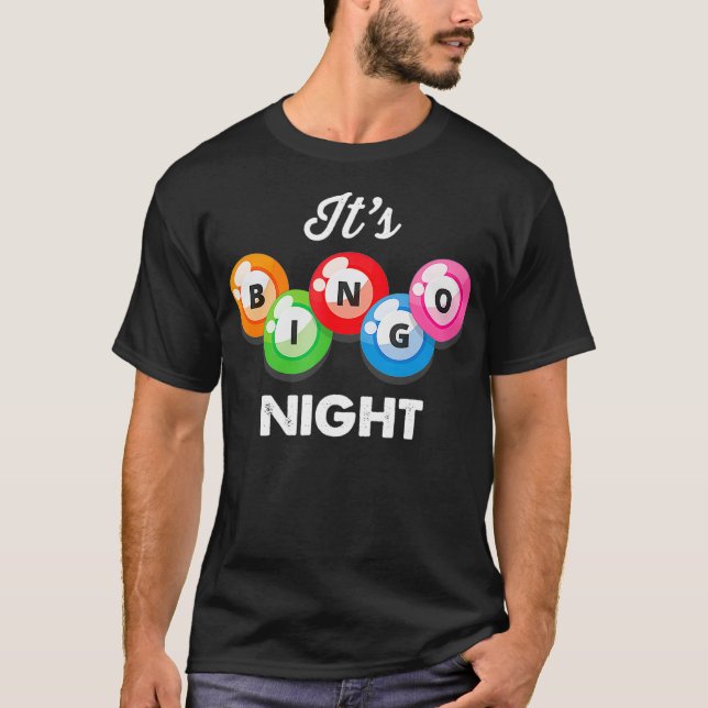 Camiseta La noche de Bingo Las mujeres divertidas jugador d (Anverso)