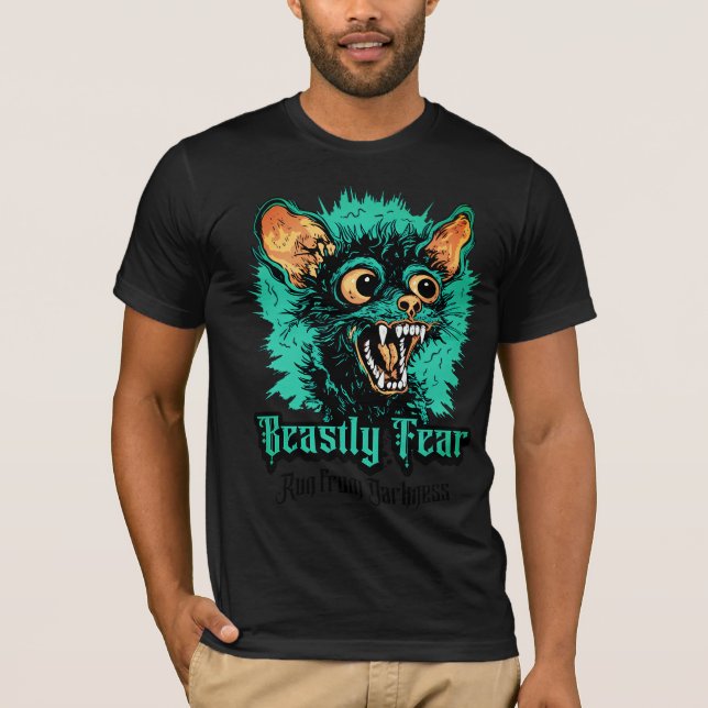 Camiseta La noche de Halloween tiene mucho miedo (Anverso)