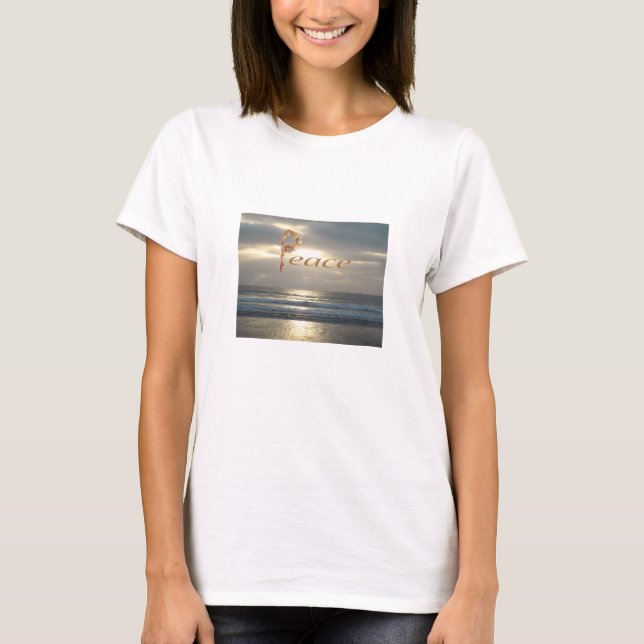 Camiseta La noche de la foto del Océano Pacífico, el cielo  (Anverso)