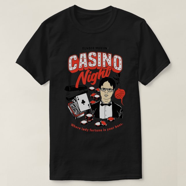 Camiseta La Noche del Casino de Office (Diseño del anverso)