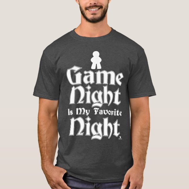 Camiseta La noche del juego es mi lema favorito para divert (Anverso)