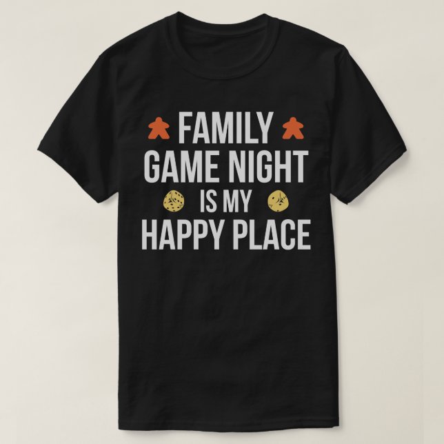 Camiseta La noche del juego familiar es mi lugar feliz, div (Diseño del anverso)