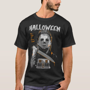 Camiseta La Noche En La Que Vino A Casa Lazy Halloween Diss