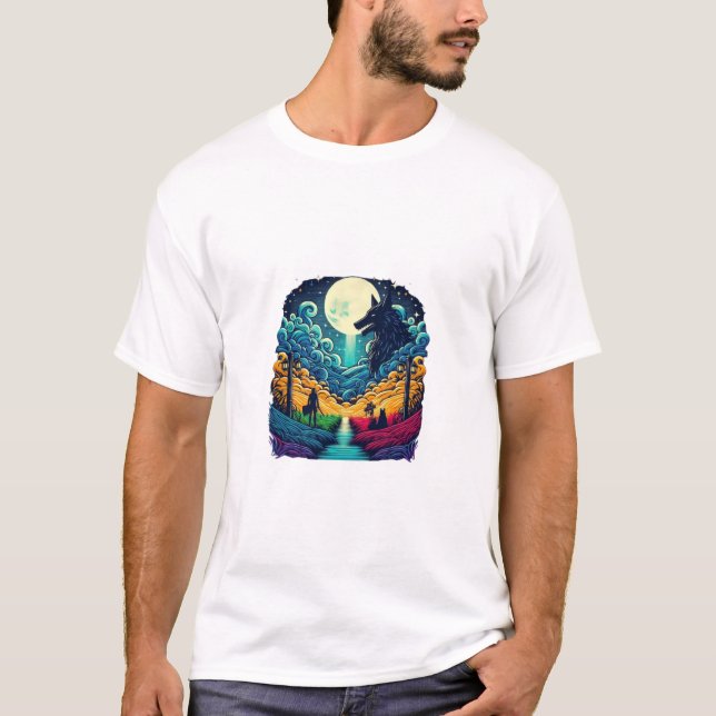 Camiseta La Noche Es Oscura (Anverso)