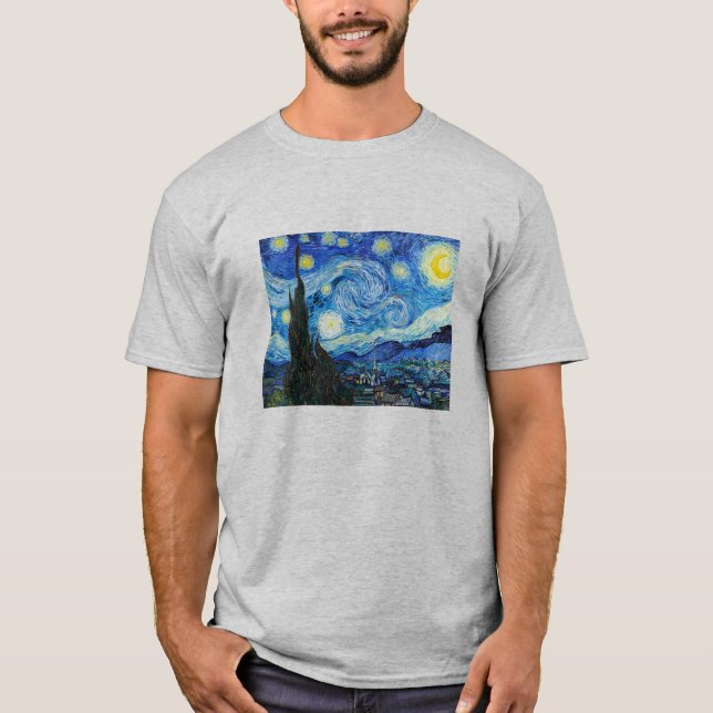 Camiseta La noche estrellada de Van Gogh (Anverso)