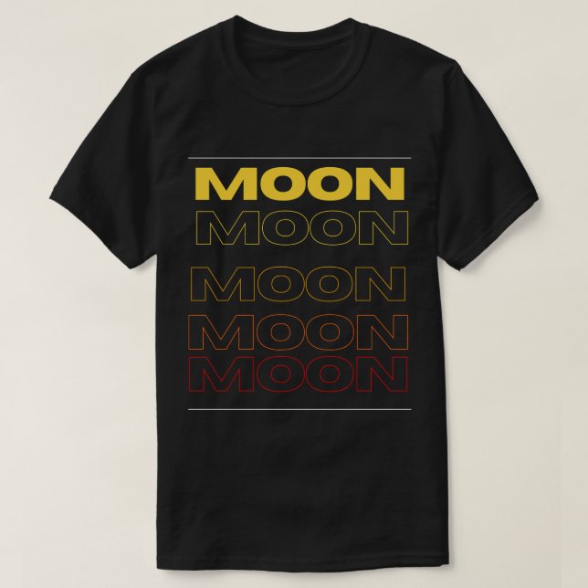 Camiseta La noche habla y la luna escucha (Diseño del anverso)