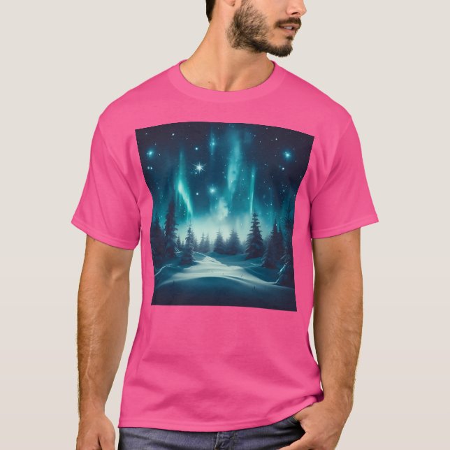 Camiseta La Noche Silenciosa Glittering Pines La Paz De Med (Anverso)