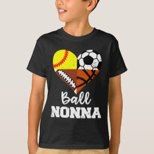 Camiseta La Nonna Jugadora de Fútbol Softball Sketch Nonna 