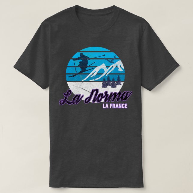 Camiseta La Norma Maurienne Valley Francia Alpes esquí R (Diseño del anverso)