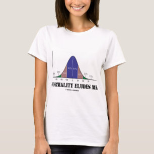 Camiseta La normalidad me ilusiona (Humor estadístico)