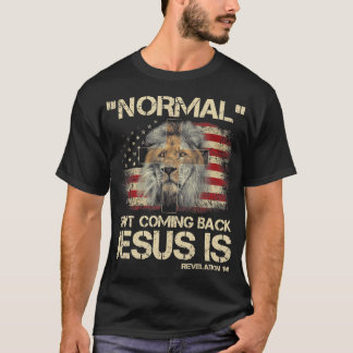Camiseta La normalidad no es volver Jesús es la revelación 