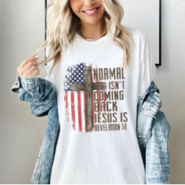 Camiseta La normalidad no está regresando al patriotismo cr