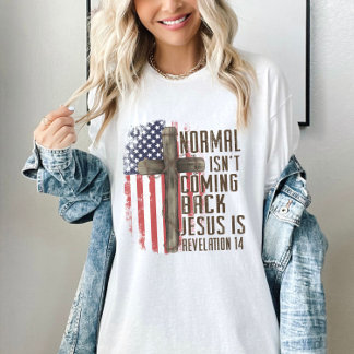 Camiseta La normalidad no está regresando al patriotismo cr