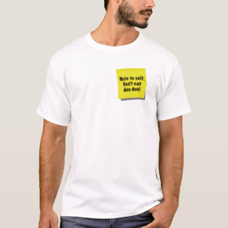 Camiseta La nota al uno mismo, no come el doo del doo, nota