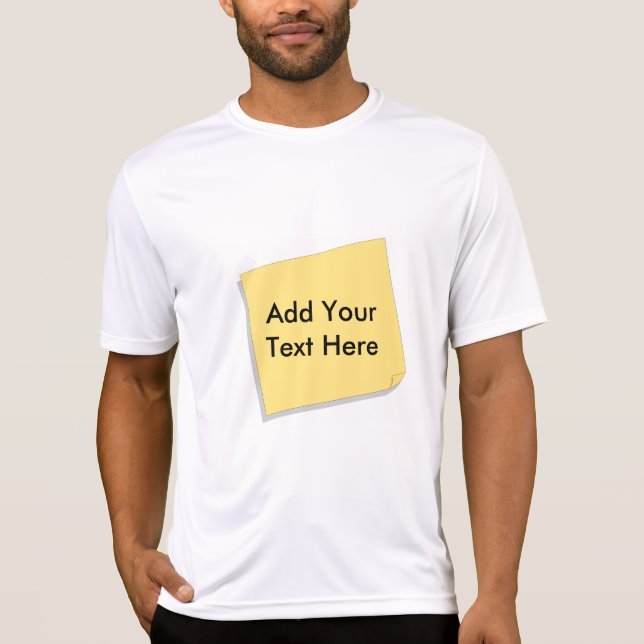 Camiseta La nota de post-it añade su propio texto (Anverso)