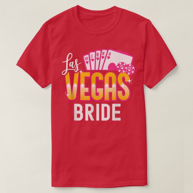 Camiseta La novia Boda de Las Vegas y Groom Vegas B (Diseño del anverso)