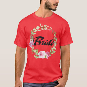Camiseta La Novia Flor Despedida de Soltera Boda Nupcial