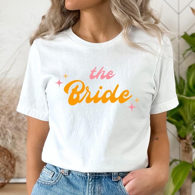 Camiseta La novia Groovy Rosa y Naranja (Subido por el creador)