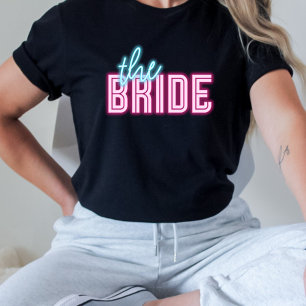 Camiseta La Novia Neon Azul y Rosa Tropical Bach