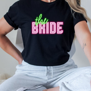 Camiseta La Novia Neon Verde & Rosa Tropical Bach