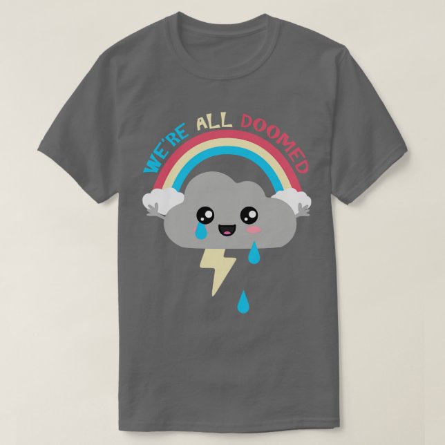 Camiseta La Nube Kawaii Estaba Condenada (Diseño del anverso)