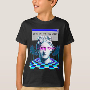 Camiseta La Nueva Estética de Estatua Glitch Vaporwave 2016