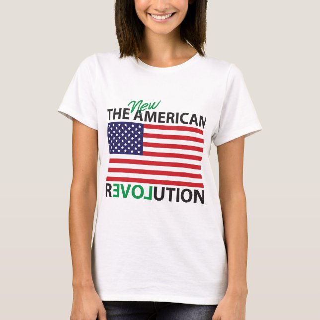 Camiseta La nueva revolución americana (Anverso)