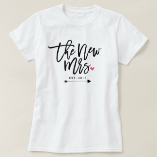 Camiseta La Nueva Señora Est. Su año Boda