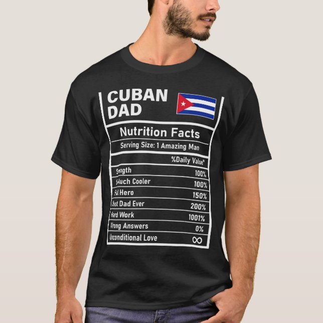 Camiseta La nutrición de los hombres cubanos en la nación d (Anverso)