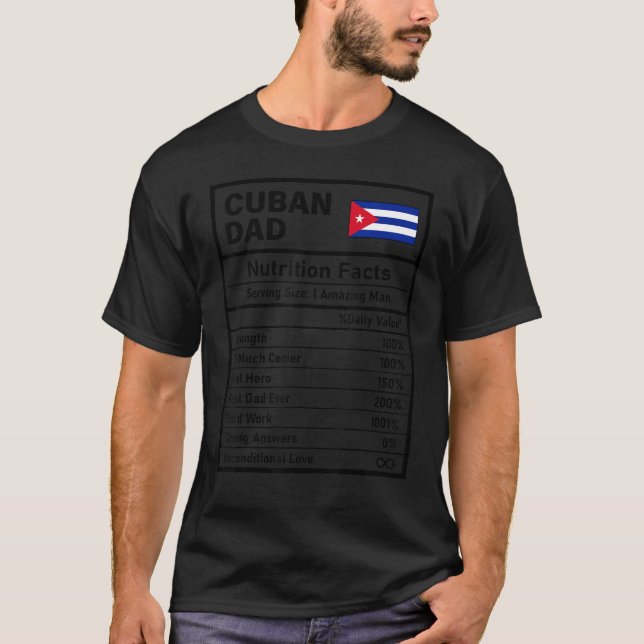 Camiseta La nutrición de los hombres cubanos en la nación d (Anverso)