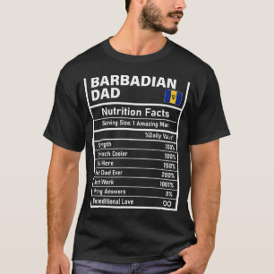 Camiseta La nutrición de los hombres de Barbados: Día del p