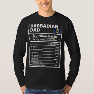 Camiseta La nutrición de los hombres de Barbados: Día del p